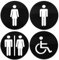 Wc schild Für Tür Toilettenschild Herren Damen Behinderte Gemischt