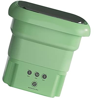 Portable Washing Bucket, Widely Applicable For Dormitory Mini Washer Spin Dryer (Green)