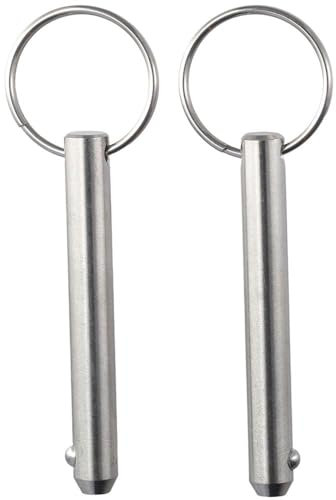 Fudeshe 2 Pack Long Quick Release Pin,Large Size Quick Release Pin,Diameter 3/8