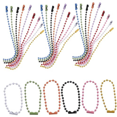 CORHAD 100stücke Kugelketten Schlüsselanhänger Perlenketten Zur Weihnachtsdekoration Schmuck Und Für Schlüssel Taschen Und Mehr