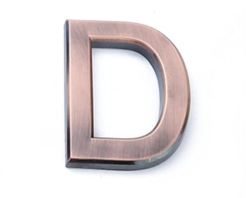 Door numbers 10cm Bronze Digital Hotel Door Number Plate For Hotel Room Number Electroplated Wire Drawing Spot Adhesive Backing house numbers plaques(D)