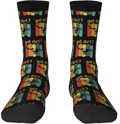 Calcetines de algodón para adultos con diseño de motocross, para carreras