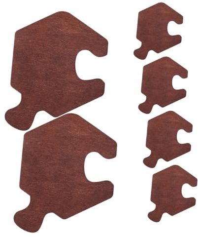Alipis Posavasos De Madera para Platillos Almohadillas De Tapete Soporte De Taza Decoración De Bar 6 Piezas