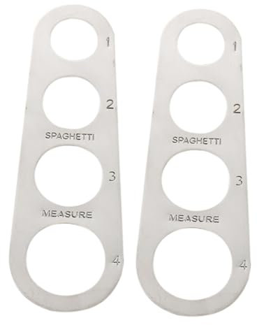 Sosoport Strumento Dosatore Per Pasta in Acciaio Inossidabile Cucchiaio Piatto Per Una Misurazione Accurata Delle Porzioni Di Pasta