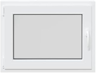vidaXL Basement Window RISOR 80x50 cm Tilt&Turn DIN Left White