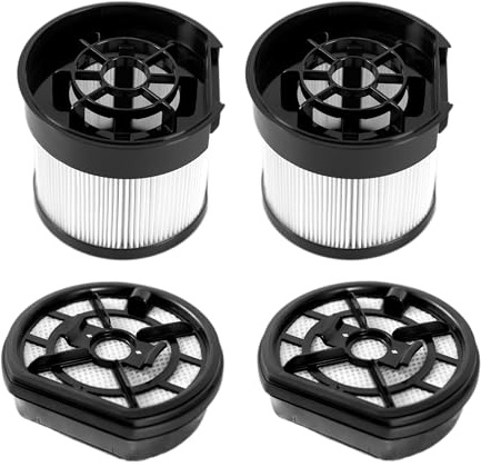 Cecotec Pack de 2 Sets de Filtros de Motor y Depósito para Aspiradora Escoba Conga Rockstar 12500 Stellar. Accesorios para Aspiradora Escoba - Vertical, Incluye 2 Filtros Motor y 2 Filtros Depósito