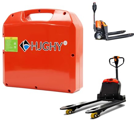 HJGHY 24v,40Ah, Batterie Lithium-ION 24 V 20 Ah 30 Ah 40 Ah 60 Ah pour Chariot élévateur électrique ; Batterie Lithium 48 V 20 Ah 30 Ah pour transpalette électrique avec poignée.
