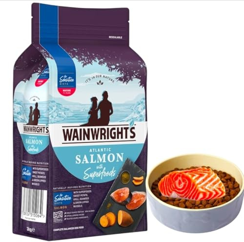 New Sensitive Mature Dry Dog Food Atlantic Salmon With Superfoods 2kg
