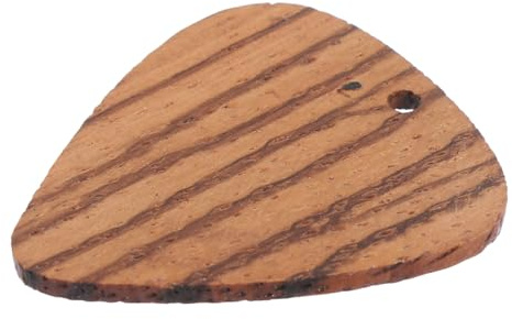 VOSAREA Holz Gitarrenplektrum Anhänger Braun aus Kunststoff mit Großer Anwendung für Gitarre als Bezaubernder Halskettenanhänger und Kreative Dekoration