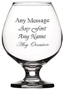 ukgiftstoreonline Personalised Engraved Brandy Glass Wedding Birthday Best Man Usher Godfather