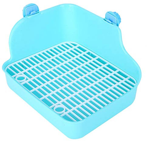 Jarchii Große umweltfreundliche Kaninchen-Toilette, robuste Kleintier-Toilette, Kunststoff für Kaninchen-Chinchilla