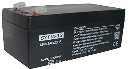 Batterie ricaricabili al piombo sigillate a batteria da 12V 3.2AH per vigili del fuoco di auto giocattolo