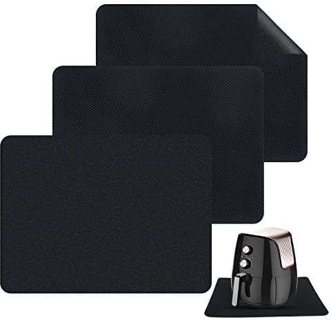 Heat Resistant Mat for Air Fryer, 3 PCS Kitchen Countertop Protector Mats, Air Fryer Accessories, Kitchen Appliance for Sliders, Like Ninja Foodi Cosori Airfryer, Coffee Maker, Stand Mixer