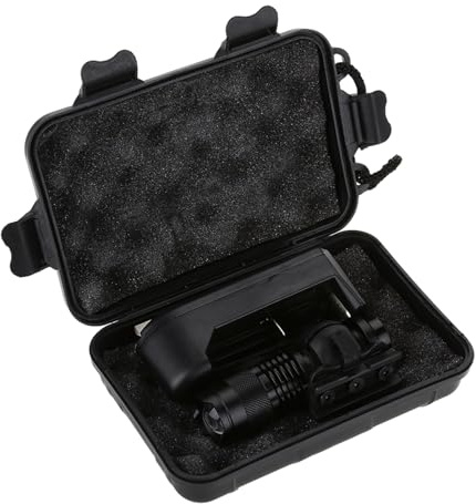 RiToEasysports Teleskopisches Taktisches Helmlicht - Tragbarer Taschenlampen-Clip für Helm, Outdoor-LED-Taschenlampe, Ladegerät, Kit-Set, Zubehör