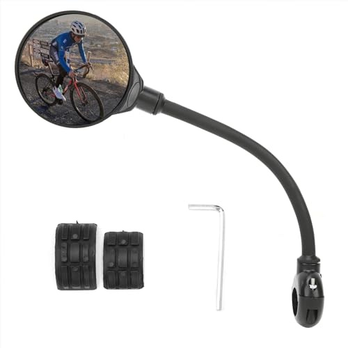 Electric Bike Mirror Long Hose Wide Angle Cycling Rear View Mirror Handlebar Mirrors End Rear View Mirror Adjustable Rear Mirror Accessories