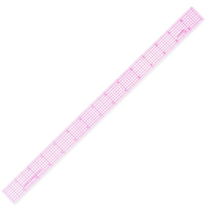 KEARING 1x15 Clear Sewing Graph Ruler - PVC Plastic Pattern Grading Ruler