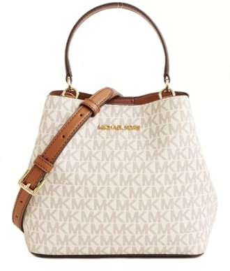 Michael Kors Borsa da donna borsa a tracolla Pratt SM Bucket (Vanilla)