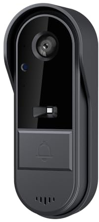 Splenssy Smart Doorbell Ring Door Camera Wireless Intelligent Video Bell Camera Wide-angle Lens Bidirectional Visual Intercom Doorbell Night Vision One-button Wake-up for Villa Home Office Apartment