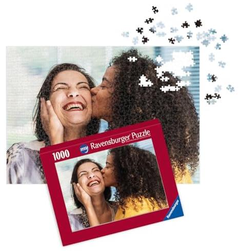 Ravensburger Fotopuzzle 1000 Teile personalisiert Querformat Herz-Design | 1000 Teile, Zum Selbstgestalten, Personalisierte Fotogeschenke, Für Kinder und Erwachsene