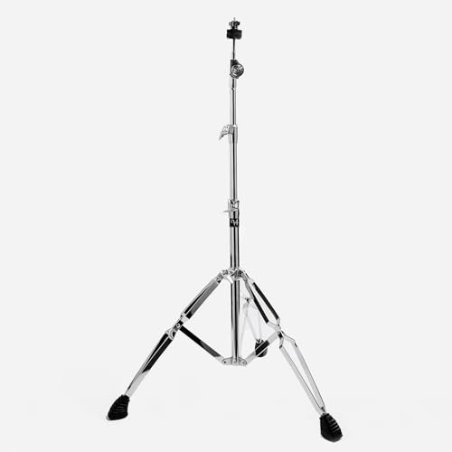 Vaisoeny Gerader Beckenständer, doppelstrebiger Beckenständer, verstellbare Höhe 74,9 cm bis 149,9 cm, Beckenständer zur Montage von Crash-, Ride- und Splash-Becken (V-ZDJ004)