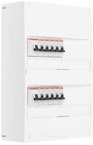 ABB Tableau 2 rangées pré-équipé 2 inter. diff. 63A + 10 disjoncteurs