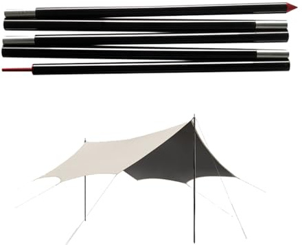 Generic Tarpaulin Posts, Shade Navigation Poles | Extended Sun Visor | Sturdy and Portable Aluminum Tents Poles, Outdoor Accessories for Sun Shade Sail