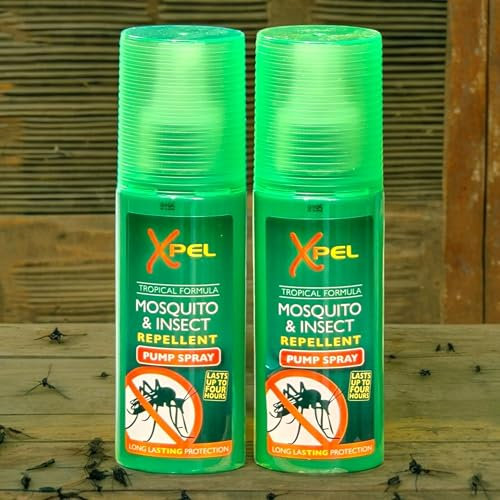 Mosquito Insect Fly Bite Repellent Tropical Formula Pump Spray - Long-Lasting Protection for Outdoor Activities, Travel & Camping – 70ML – Pack of 2
