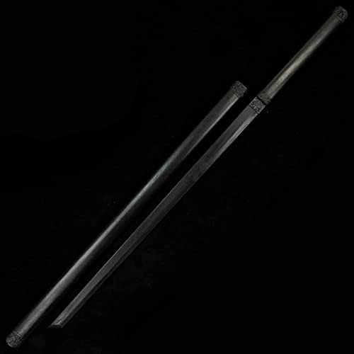 BKAYOLOF Espada de Madera de Samurai Japonesa Espada de Madera, Espada de Kendo, Cuchilla, práctica de bambú y Espada de Madera, bokken, Katana-L