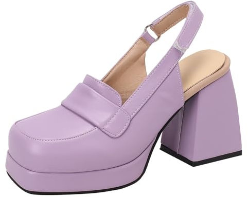 HSyc JRX Scarpe da sposa con tacco alto, Lilla, 41 EU