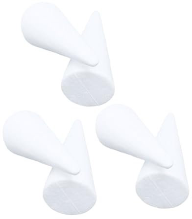 Lurrose 2 Sätze Schaumkegel Selber Machen Bastelsets+für+ Bastel Set Für Zapfen Bausätze Dinge Zum Anmalen Schaumstoffspielzeug Selber Machen Poly-Drache Weiß 6 Stück * 2