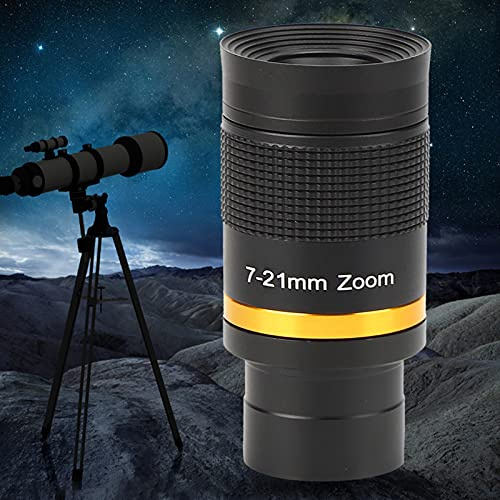 Ocular del telescopio Sustvita 7-21 mm Profesional Telescopio Astronómico Ocular Zoom Continuo para observación 1.25 pulgadas/31.7 mm