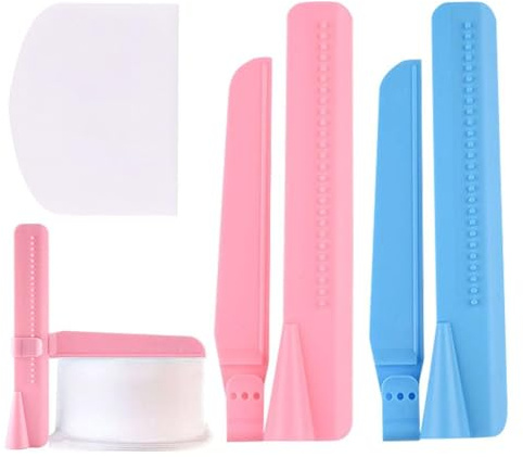 2 Pieces Cake Smoother and 1 Piece Scraper, Adjustable Cream Smoother, Multi-Function Kitchen Scraper, Baking Supplies, Dough Scraper.