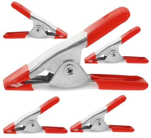 Operitacx 5Pcs Small Metal Spring Clamps for Woodworking Heavy Duty Spring Clips Versatile Tent and Clamp Durable and Practical with Strong Grip