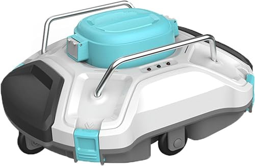 XSDAJSD Robot pulitore Automatico per Piscine, arrampicatore a Parete, Grande Contenitore Filtro a Caricamento dall'alto, aspirapolvere Robot Senza Fili per Piscine interrate e Fuori Terra
