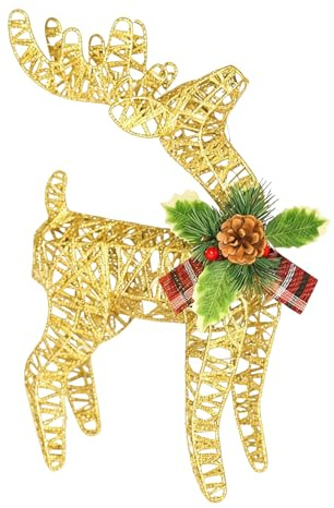 Rentier Dekoration Weihnachtliches Leuchtendes Metall