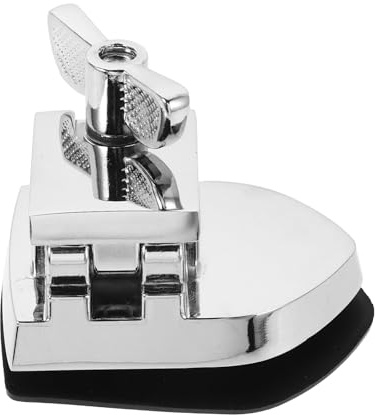 BESPORTBLE Tom-Drum-Sattel-Zubehör: Snare-Drum-Halterung – Montagehalterung aus Aluminium – Ersatzteil, verstellbare Klemme für Schlagzeug-Setups