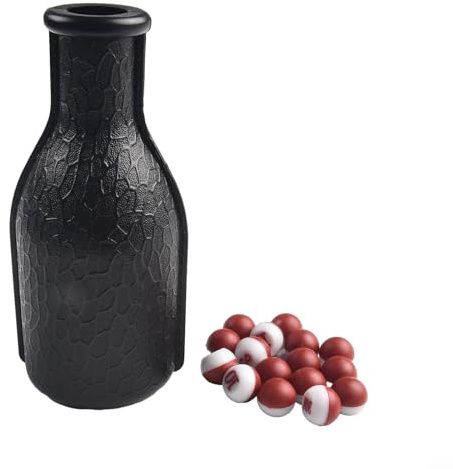Botella agitadora de billar con 16 bolas de conteo, taza de dados de plástico para juegos de billar y billar, generador de números aleatorios para bar, pub, entretenimiento y accesorios de juego de