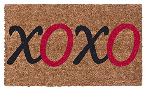 COCO MATS 'N MORE XOXO Design Coco Doormats 18 x 30 x 5/8 Inch Thick