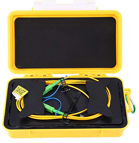 OTDR Launch Cable Box SM SC/APC-SC/APC 2km Dead Zone Eliminator Optical Fiber Ring with 2000M OTDR Extension Cord