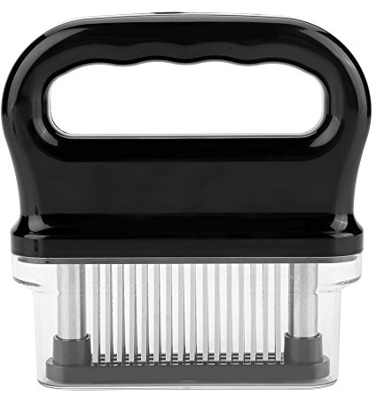 Fleischklopfer Mit 48 Edelstahl Ultra Sharp Needle Blade Tenderizer zum Zartmachen von Rindfleisch, Pute, Huhn, Steak, Kalbfleisch, Schweinefleisch, Fisch, Weihnachtskochset