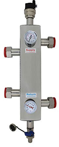 Hydraulische weiche heizung fussbodenheizung für heizkreisverteiler heizkörper edelstahl verteiler fußbodenheizung 3/4 1 zoll