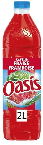 FRAISE FRAMBOISE 2L, OASIS, LOT DE 2