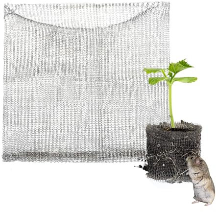 CDQL 4er-Pack Wurzelschutzkörbe, Wurzelschutz-Drahtkörbe, Pflanzenwurzelschutz aus Edelstahl, Robuste Gopher- und Wühlmaus-Drahtkörbe für Pflanzen, Beeren, Gemüse, Wurzelschutz,