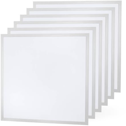 Ledvion 6er Set LED Panel 60x60cm 36W 6500K UGR <22 | Flimmerfreies, gleichmäßiges Arbeitslicht für Rasterdecken in Büro, Schule, Praxis, Werkstatt oder Gewerbe