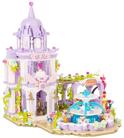 Vinbosion Set di blocchi da costruzione, giocattoli da costruzione per casa da giardino, set da costruzione per ragazze, regalo per Natale, compleanno, Capodanno