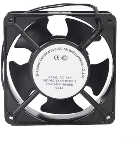 PETSTIBLE Axialer Durchflussventilator für Kamine zum Einstecken Hochtemperatur-Metallblätter
