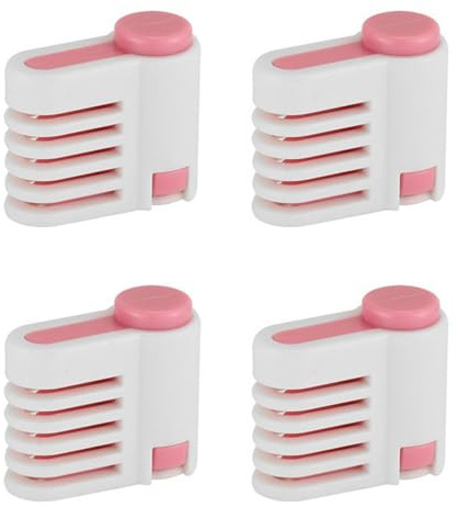 2 Sets DIY Cake Slicer Bread Slice Cutter Toast Cut Adjustable 5 Layers Leveler Slicer, Kitchen Fixator Tool (Pink)