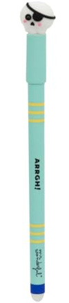 Mr. Wonderful - Radierbarer Stift Bo-Bo Pirat - Arrgh! - Löschbarer Bo-Bo Stift mit lustigem Piratenschädel