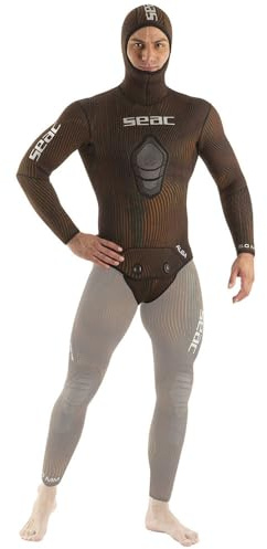 Seac Alga, giacca in neoprene da 5 mm per apnea e pesca subacquea, cappuccio inlcuso, 5 MM, XXXL