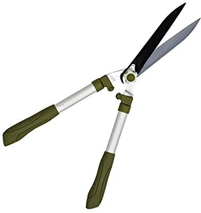 Garden Hedge Shears Gardening Tools 25 Inch Clippers with Wavy Sharp Blade for Trimming Boxwood and Bushes